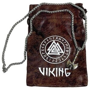Viking double sided axe on chain NWOT